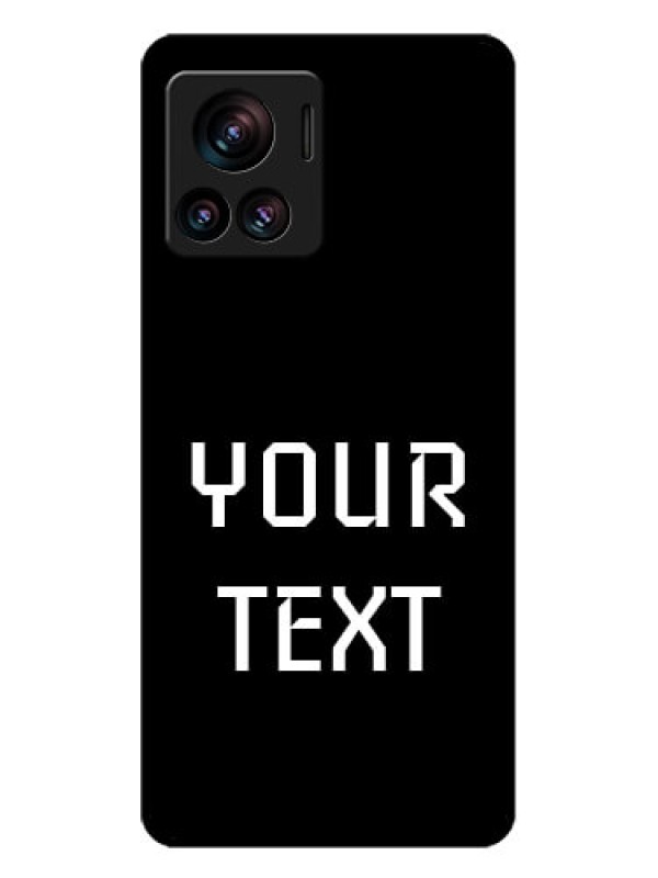 Custom Motorola Moto Edge 30 Ultra Custom Glass Phone Case - Your Name Design