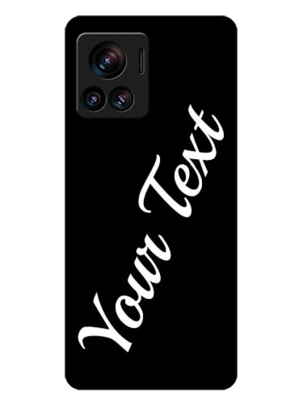 Custom Motorola Moto Edge 30 Ultra Custom Glass Phone Case - With Your Name Design
