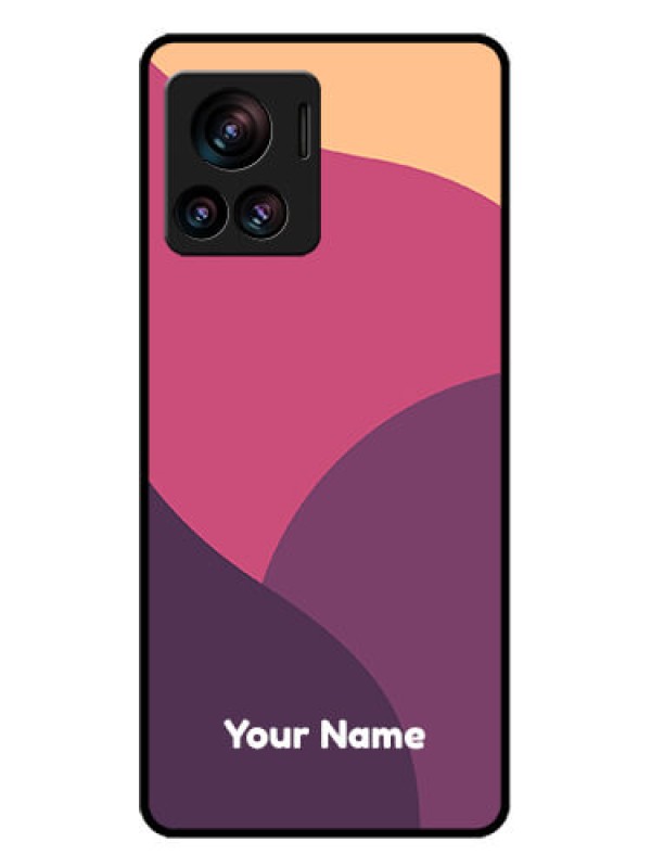 Custom Motorola Moto Edge 30 Ultra Custom Glass Phone Case - Mixed Multi - Colour Abstract Art Design