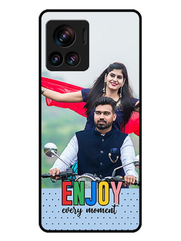 Custom Motorola Moto Edge 30 Ultra Custom Glass Phone Case - Enjoy Every Moment Design