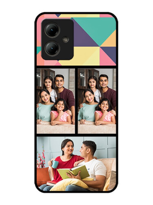 Custom Motorola Moto G14 Custom Glass Phone Case - Bulk Pic Upload Design