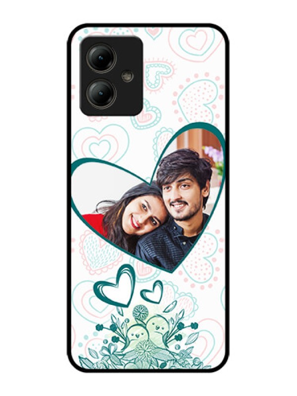 Custom Motorola Moto G14 Custom Glass Phone Case - Premium Couple Design