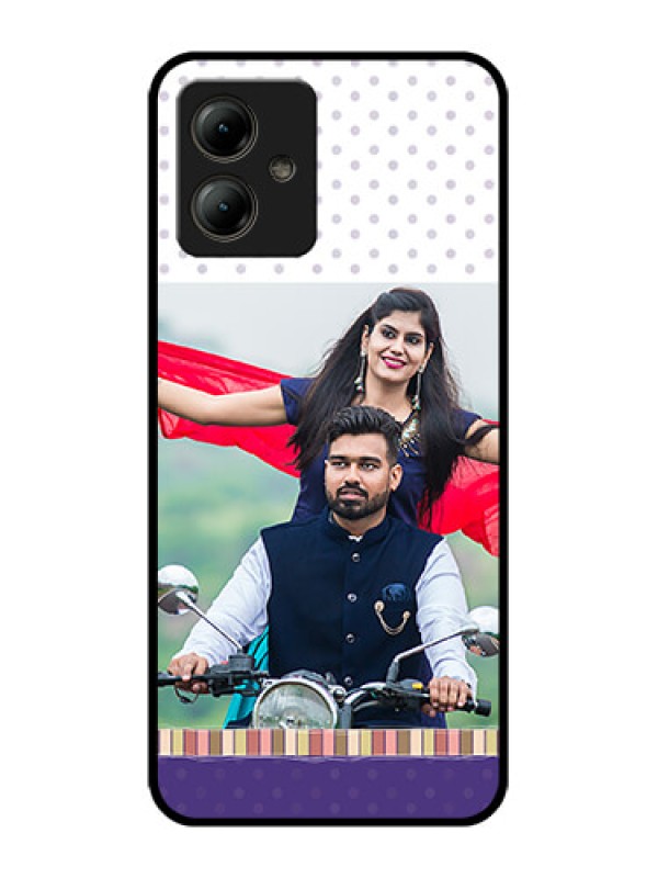 Custom Motorola Moto G14 Custom Glass Phone Case - Cute Family Design