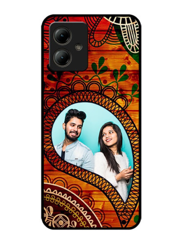 Custom Motorola Moto G14 Custom Glass Phone Case - Abstract Colorful Design