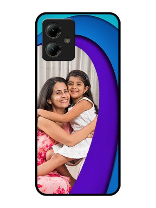 Custom Motorola Moto G14 Custom Glass Phone Case - Simple Pattern Design