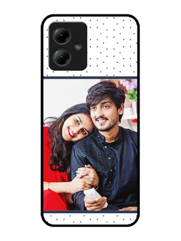 Custom Motorola Moto G14 Custom Glass Phone Case - Premium Dot Design