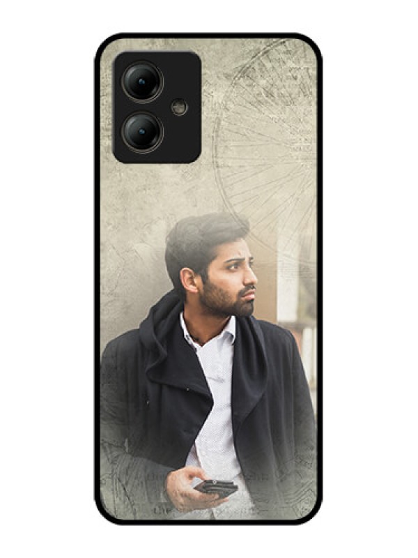 Custom Motorola Moto G14 Custom Glass Phone Case - With Vintage Design