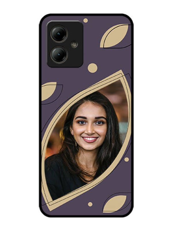 Custom Motorola Moto G14 Custom Glass Phone Case - Falling Leaf Design