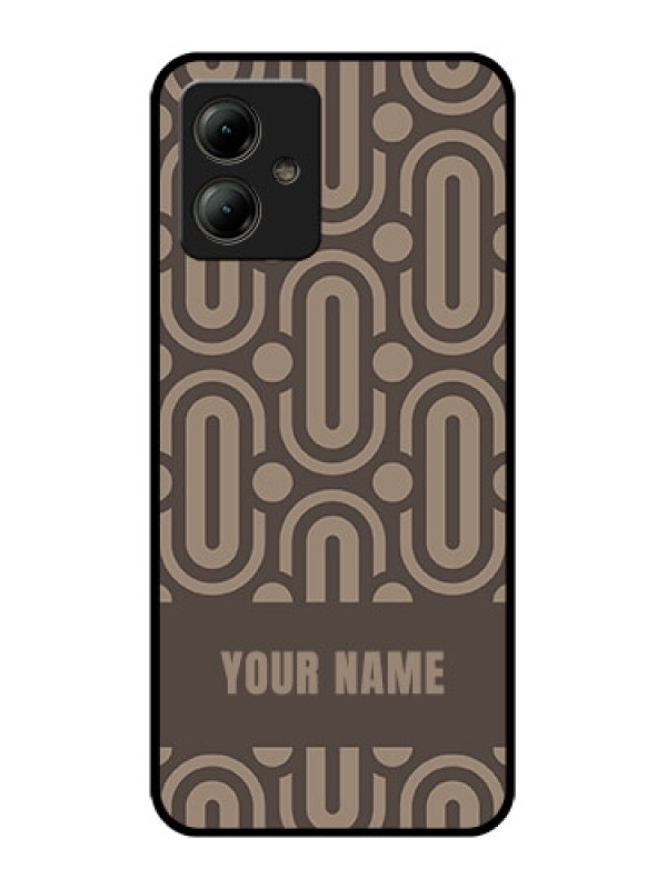 Custom Motorola Moto G14 Custom Glass Phone Case - Captivating Zero Pattern Design
