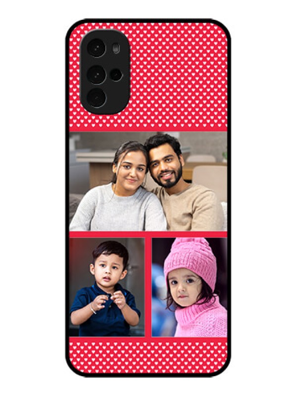 Custom Motorola Moto G22 Custom Glass Phone Case - Bulk Photo Upload Design