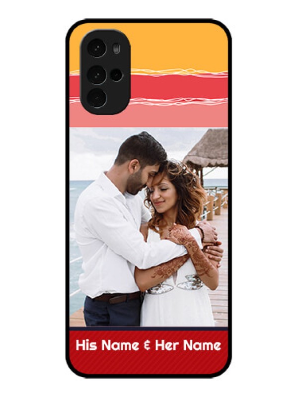 Custom Motorola Moto G22 Custom Glass Phone Case - Colorful Case Design