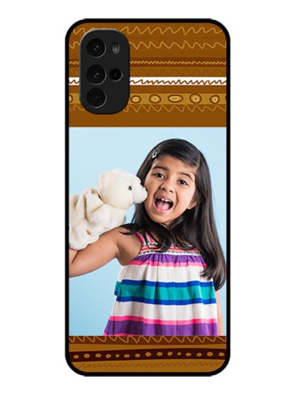 Custom Motorola Moto G22 Custom Glass Phone Case - Friends Picture Upload Design