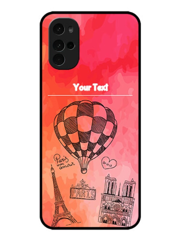Custom Motorola Moto G22 Custom Glass Phone Case - Paris Theme Design