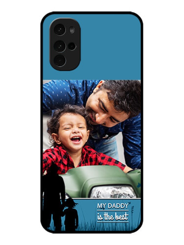 Custom Motorola Moto G22 Custom Glass Phone Case - Best Dad Design