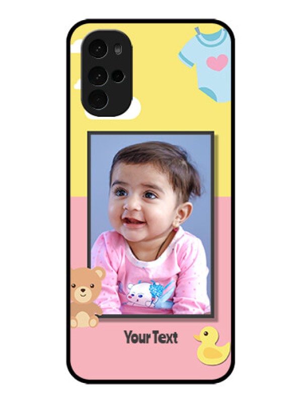 Custom Motorola Moto G22 Custom Glass Phone Case - Kids 2 Color Design