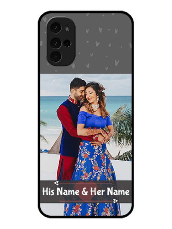 Custom Motorola Moto G22 Custom Glass Phone Case - Buy Love Design With Photo Online