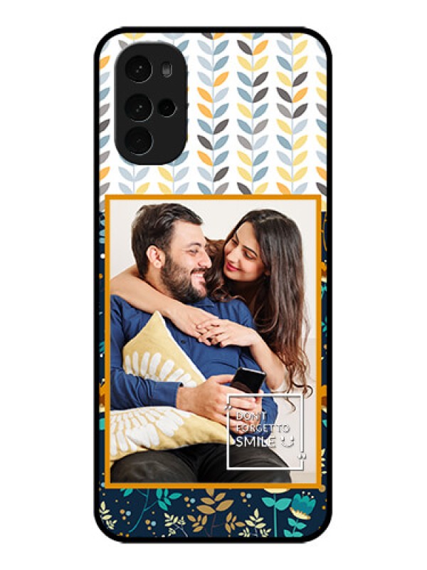 Custom Motorola Moto G22 Custom Glass Phone Case - Pattern Design
