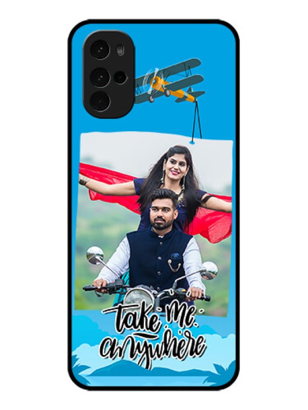 Custom Motorola Moto G22 Custom Glass Phone Case - Traveller Design