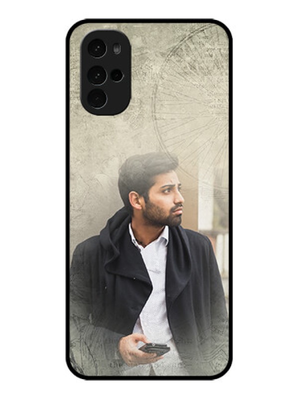 Custom Motorola Moto G22 Custom Glass Phone Case - With Vintage Design