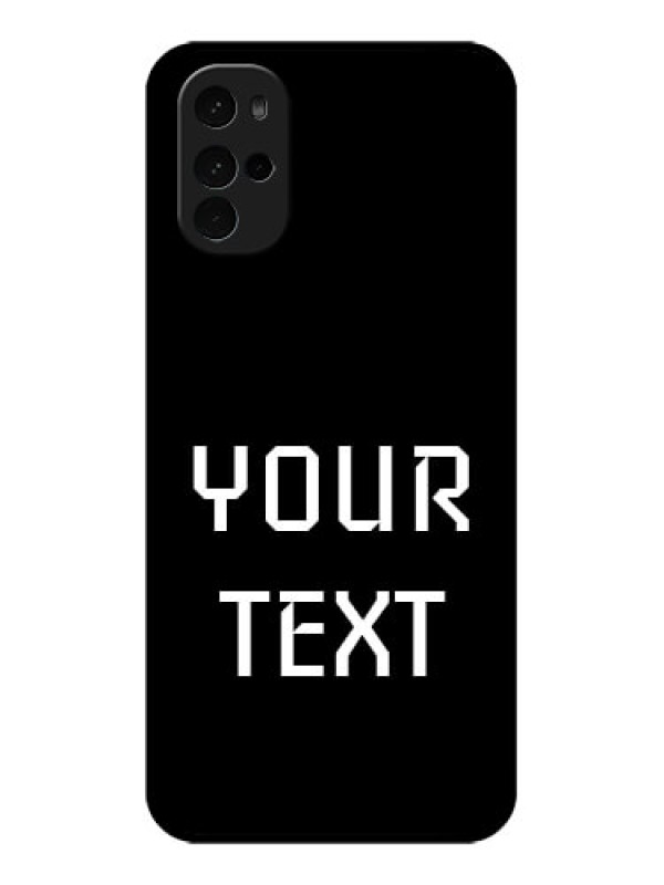 Custom Motorola Moto G22 Custom Glass Phone Case - Your Name Design