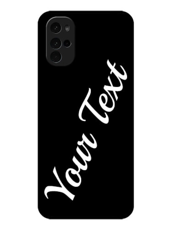 Custom Motorola Moto G22 Custom Glass Phone Case - With Your Name Design