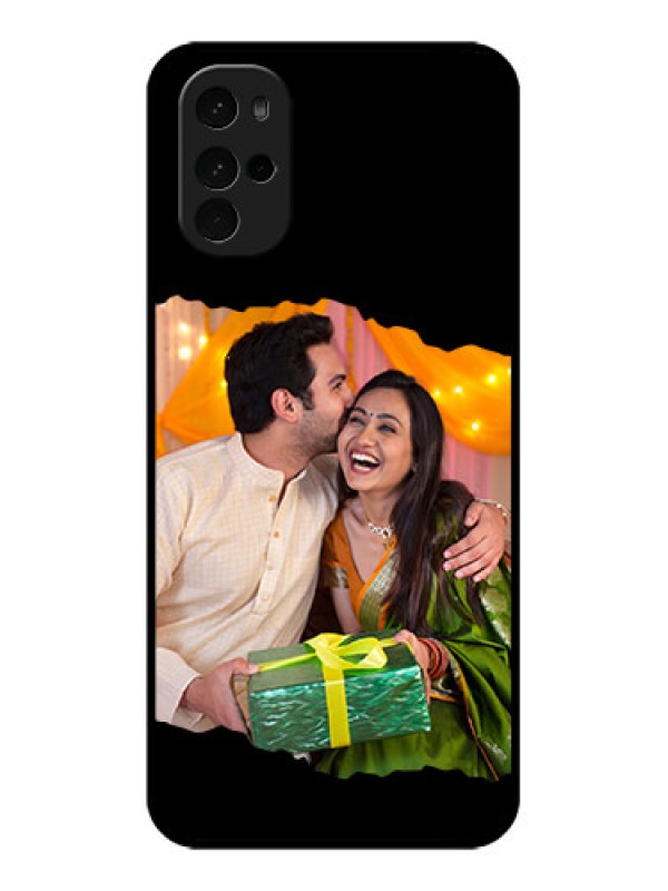 Custom Motorola Moto G22 Custom Glass Phone Case - Tear - Off Design