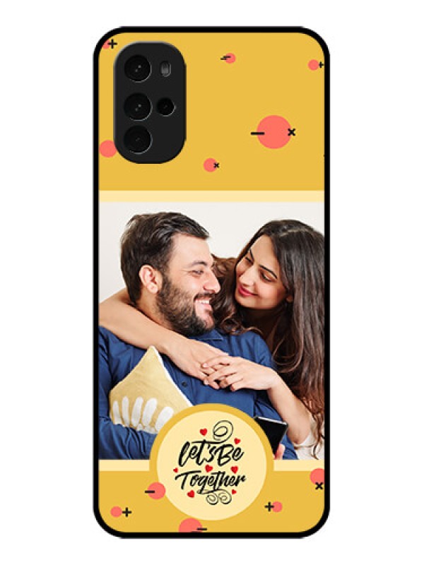 Custom Motorola Moto G22 Custom Glass Phone Case - Lets Be Together Design
