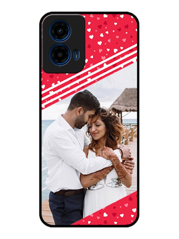 Custom Moto G45 5G Custom Glass Phone Case - Valentines Gift Design