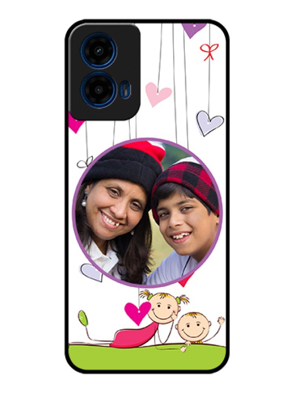 Custom Moto G45 5G Custom Glass Phone Case - Cute Kids Phone Case Design