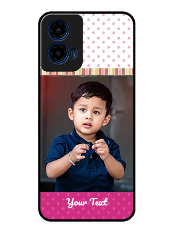 Custom Moto G45 5G Custom Glass Phone Case - Cute Girls Cover Design