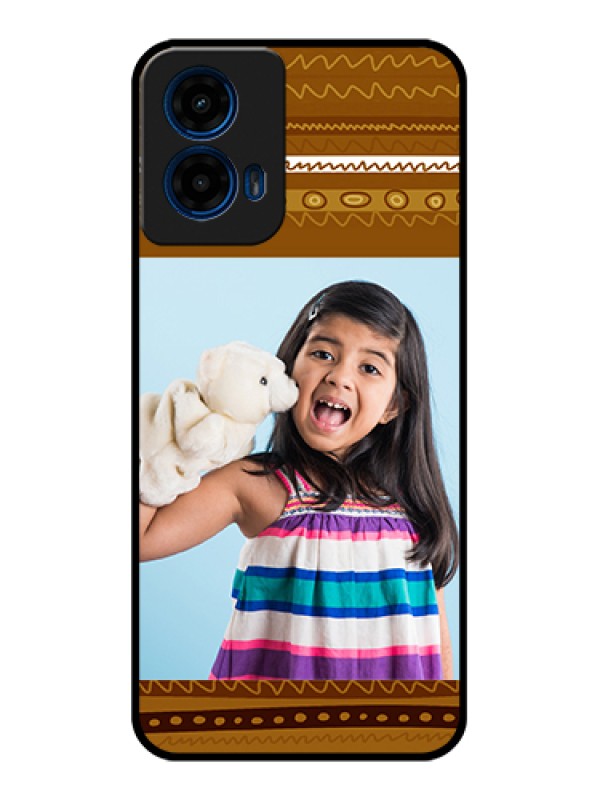 Custom Moto G45 5G Custom Glass Phone Case - Friends Picture Upload Design