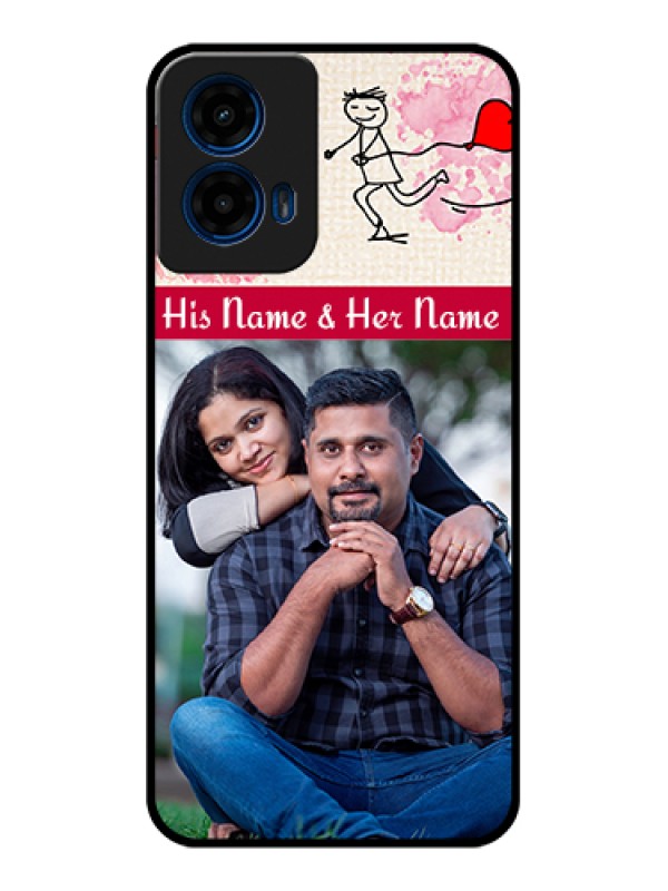 Custom Moto G45 5G Custom Glass Phone Case - You And Me Case Design