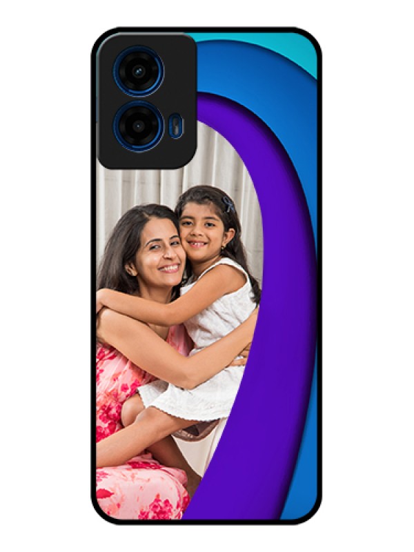 Custom Moto G45 5G Custom Glass Phone Case - Simple Pattern Design