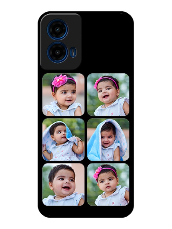 Custom Moto G45 5G Custom Glass Phone Case - Multiple Pictures Design