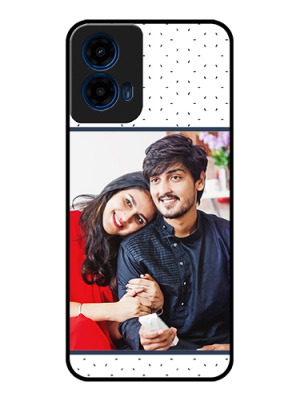 Custom Moto G45 5G Custom Glass Phone Case - Premium Dot Design