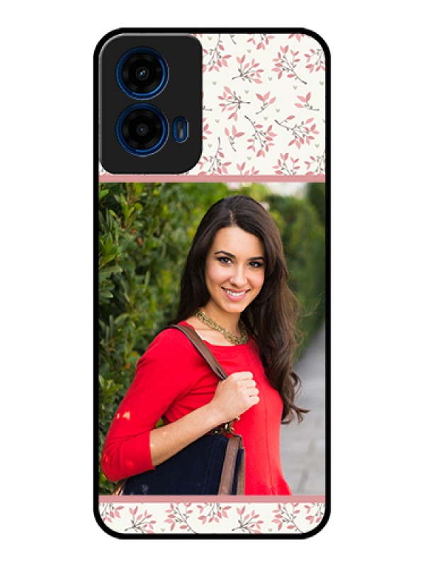Custom Moto G45 5G Custom Glass Phone Case - Stunning Floral Design