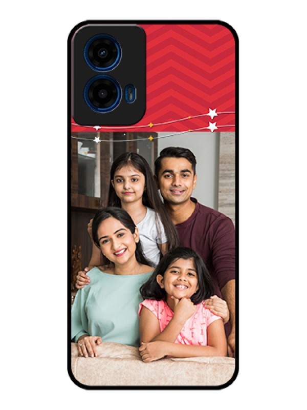 Custom Moto G45 5G Custom Glass Phone Case - Happy Family Design