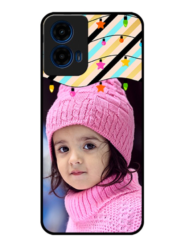 Custom Moto G45 5G Custom Glass Phone Case - Lights Hanging Design