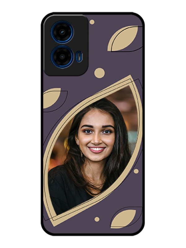 Custom Moto G45 5G Custom Glass Phone Case - Falling Leaf Design