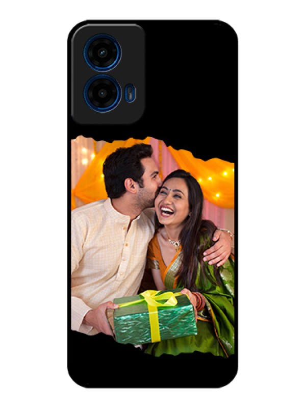 Custom Moto G45 5G Custom Glass Phone Case - Tear - Off Design