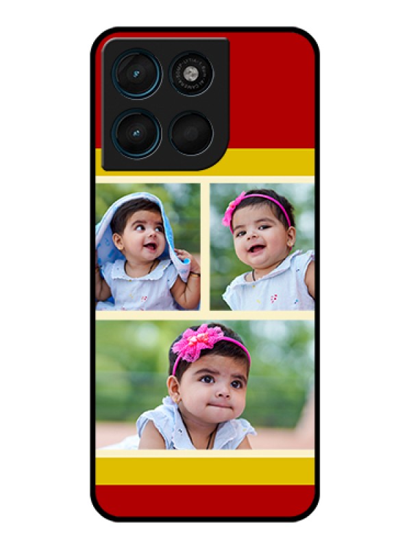 Custom Motorola Moto G57 Power Custom Glass Phone Case - Multiple Pic Upload Design