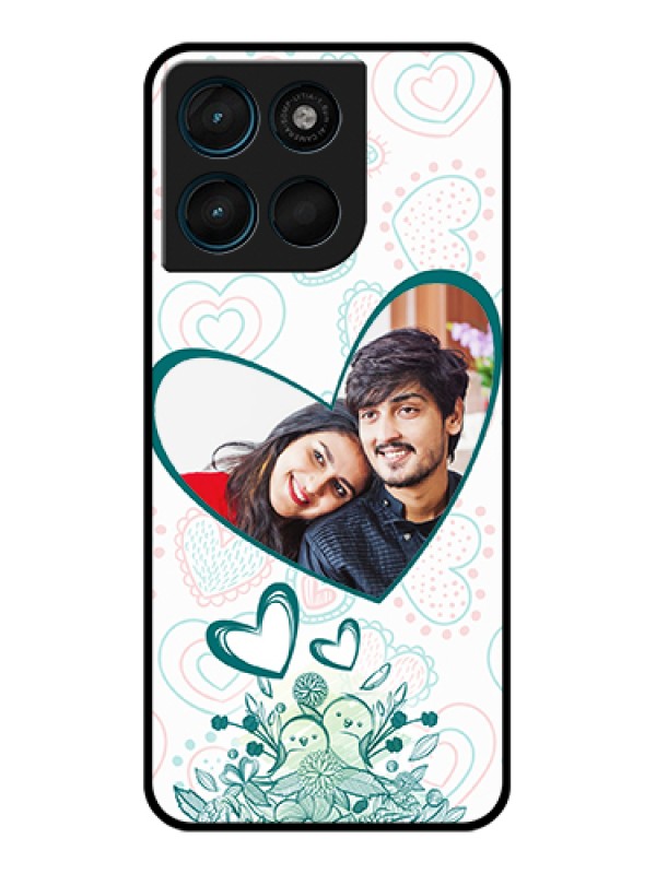 Custom Motorola Moto G57 Power Custom Glass Phone Case - Premium Couple Design