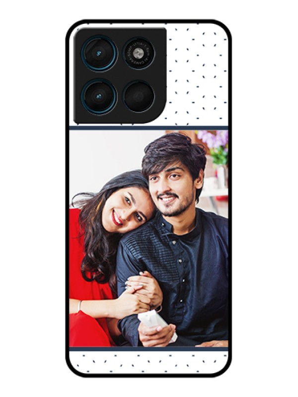Custom Motorola Moto G57 Power Custom Glass Phone Case - Premium Dot Design