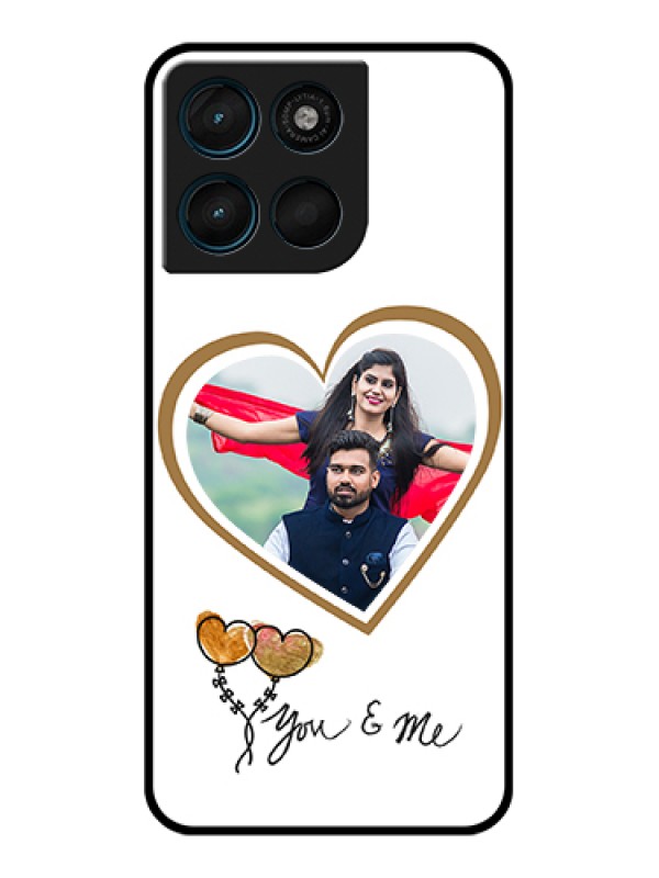 Custom Motorola Moto G57 Power Custom Glass Phone Case - You & Me Design