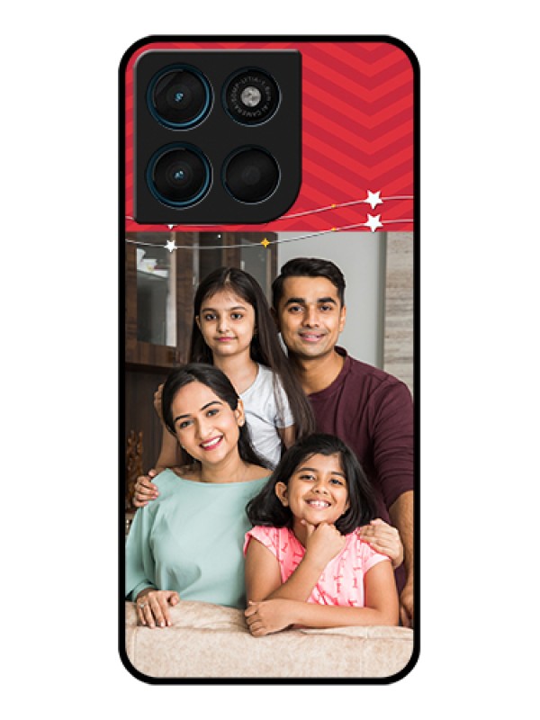 Custom Motorola Moto G57 Power Custom Glass Phone Case - Happy Family Design