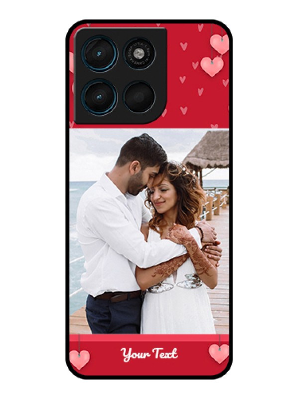 Custom Motorola Moto G57 Power Custom Glass Phone Case - Valentines Day Design