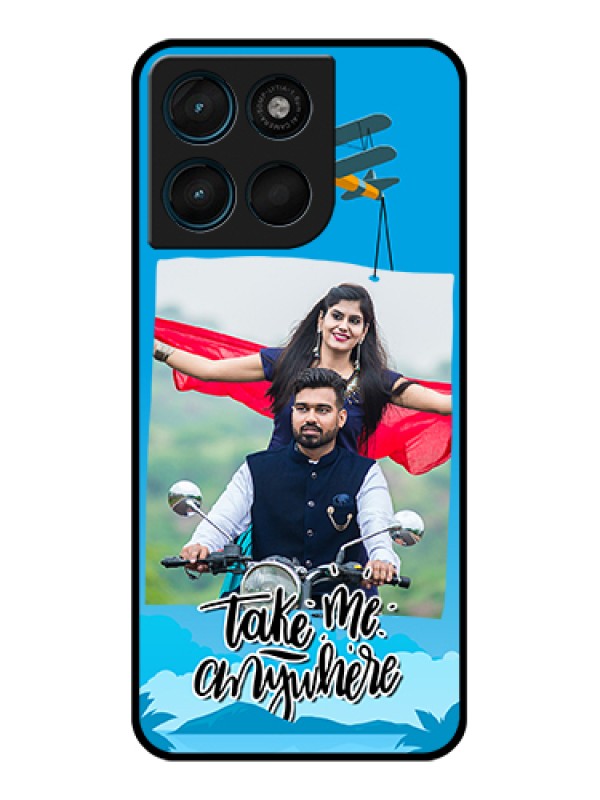 Custom Motorola Moto G57 Power Custom Glass Phone Case - Traveller Design