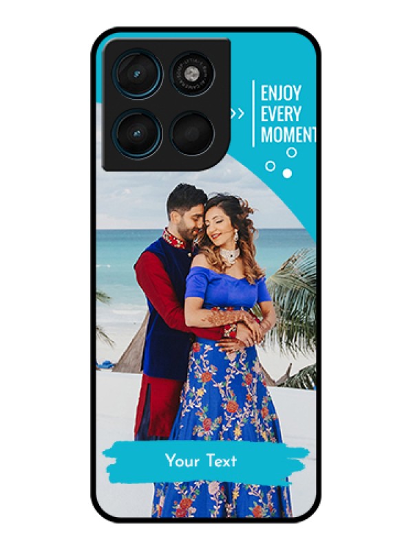 Custom Motorola Moto G57 Power Custom Glass Phone Case - Happy Moment Design
