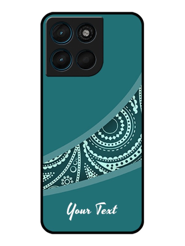 Custom Motorola Moto G57 Power Custom Glass Phone Case - Semi Visible Floral Design