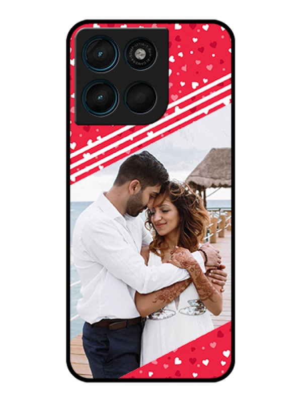 Custom Motorola Moto G67 Power Custom Glass Phone Case - Valentines Gift Design